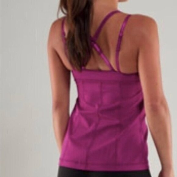 Lululemon Black Warrior 1 Cami Athletic Tank Top Size 6 - Picture 1 of 11